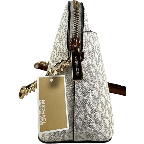 NWT Michael Kors Women Jet Set Crossbody Leather Handbag,VANILLA-OS - Picture 2 of 6